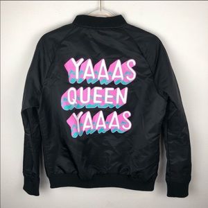 Wildfang collab bomber jacket 2 dope queens